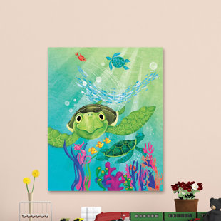 HONEYBEE NURSERY Sea Turtle Canvas Art