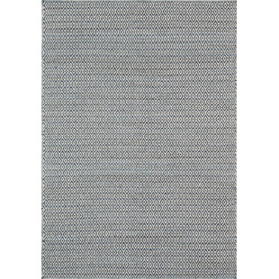 GEORGE OLIVER Sylvie Handmade Flatweave Wool Blue Rug