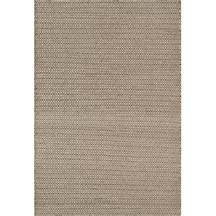 GEORGE OLIVER Sylvie Handmade Flatweave Wool Brown/Ivory Rug