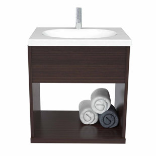 WINSTON PORTER Meredith 18.9'' Single Bathroom Vanity with Plastic Top