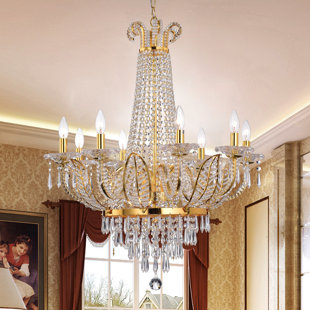 ASTORIA GRAND Palatine 8 - Light Crystal Dimmable Empire Chandelier