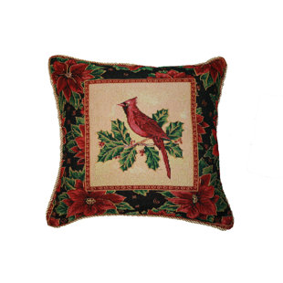 VIOLET LINEN Embroidered Reversible Throw Pillow
