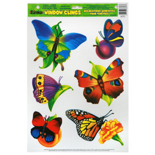EUREKA CLASSROOM Butterflies Window Cling
