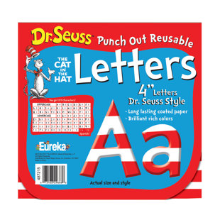 EUREKA CLASSROOM Dr. Seuss 4" Letters
