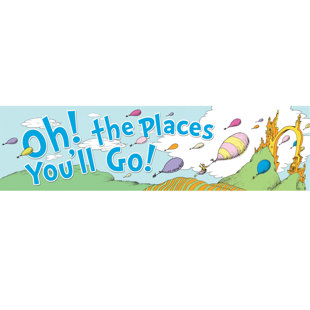 EUREKA CLASSROOM Dr Seuss Oh The Places Balloons Poster