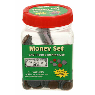 EUREKA CLASSROOM Tub of Coins Currency Tool