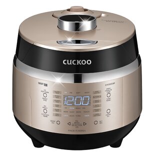 CUCKOO ELECTRONICS CUCKOO CRP-EHSS0309FG 3-Cup (Uncooked) / 6-Cup (Cooked) Induction Heating Pressure Rice Cooker with Nonstick Inner Pot, 16 Menu Modes, Fuzzy Logic Tech, 3 Voice Guide, Auto Clean (Gold)