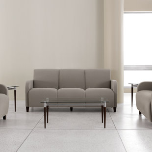 LESRO Siena Lounge Reception 3 Seat Tandem Seating No Center Arms