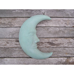 NICHOLS BROS. STONEWORKS Large Moon Plaque Wall Décor