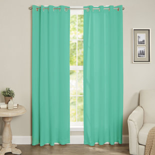 BED BATH FASHIONS Maria's Collection Insulated Solid Blackout Thermal Outdoor Grommet Single Curtain Panel