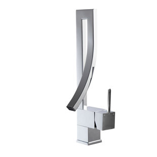 KUBE BATH Aqua Single-Hole Single-handle Bathroom Faucet