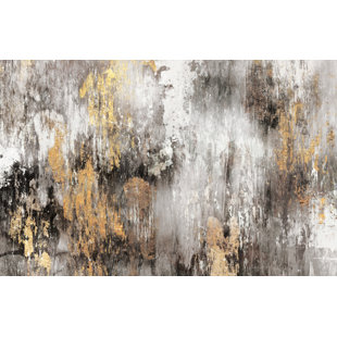 CLICART Gold Ikat On Canvas by PI Studio Print