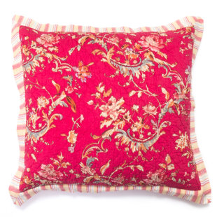 AMITY HOME Red Regina Sham Euro