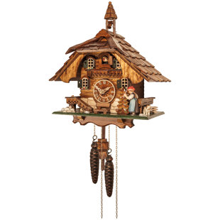 RIVER CITY CLOCKS One Day Cottage Cuckoo Wall Clock
