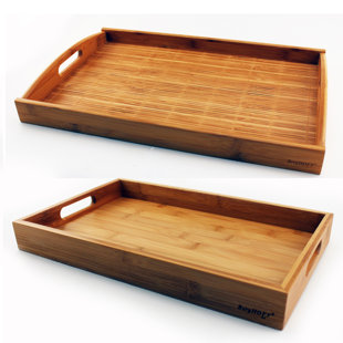 BERGHOFF Rayon Bamboo 2Pc Graduated Serving Tray Set