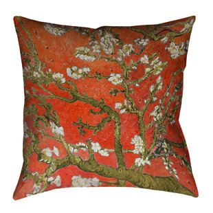 ARTVERSE Vincent Van Gogh Floral Reversible Throw Pillow