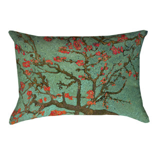 ARTVERSE Vincent Van Gogh Floral Reversible Throw Pillow