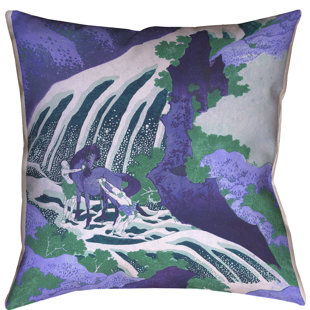 ARTVERSE Katsushika Hokusai Indoor/Outdoor Reversible Throw Pillow