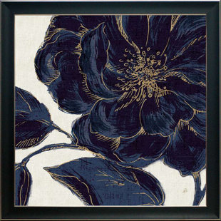 IVY BRONX Indigo Garden Bloom II Framed On Paper by Carol Robinson Print