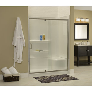 HAZELWOOD HOME Cove 42" x 69" Pivot Frameless Shower Door
