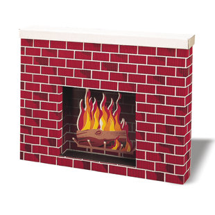 PACON CORPORATION Corrugated Fireplace Bulletin Board Cut Out