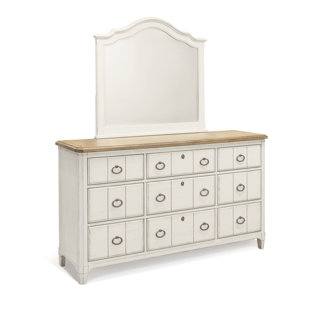 PANAMA JACK HOME COLLECTION Millbrook 9 Drawer Dresser with Mirror