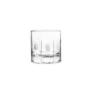 QUALIA GLASS Gulfstream 14oz. Crystal Whiskey Glass Set (Set of 4)