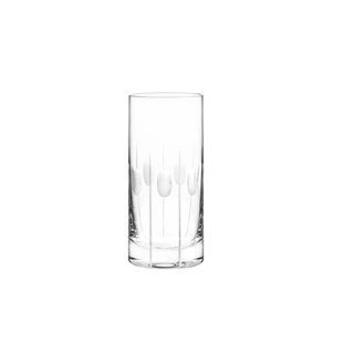 Qualia Glass Gulfstream 4 - Piece 18oz. Glass Highball Glass Glassware Set (Set of 4)