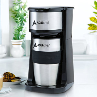 ADIRCHEF Adir Corp 1-Cup Grab and Go Personal Coffee Maker