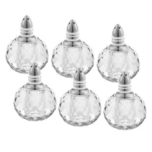 BADASH CRYSTAL Glass No Salt And Pepper Shaker Set