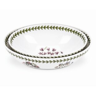 Portmeirion Botanic Garden Oval Nesting Bowls 8"/9" (Set of 2)