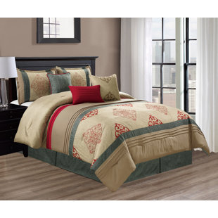 ELIGHT HOME Amelia Modern & Contemporary Damask Comforter Set