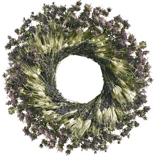 DRIED FLOWERS AND WREATHS LLC Lemon Mint Target 22" Wreath