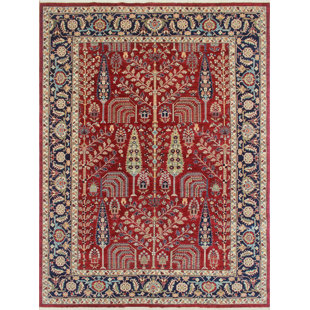 ISABELLINE Altom One-of-a-Kind 8'8 X 11'8 Wool Area Rug in Red