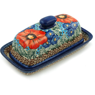 POLMEDIA Dancing Petals Butter Dish
