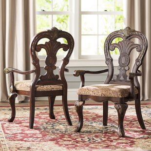 LARK MANOR™ Ceja Queen Anne Back Arm Chair (Set of 2)