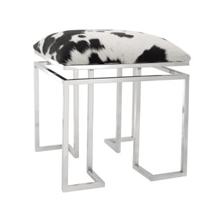 WADE LOGAN Glasmann Square Vanity Stool