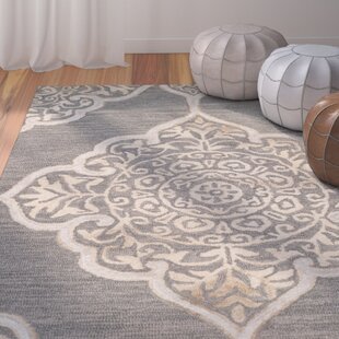 BUNGALOW ROSE Brennan Handmade Wool Slate/Beige Rug