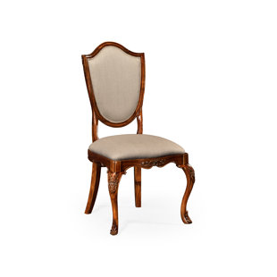 JONATHAN CHARLES FINE FURNITURE Buckingham Leather King Louis Back Side Chair