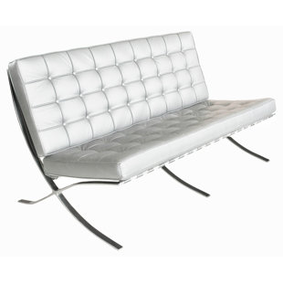 PLATA IMPORT 58'' Vegan Leather Settee