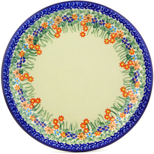 POLMEDIA Blissful Daisy Ceramic Decorative Plate 1