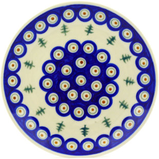 POLMEDIA 7.56'' Stoneware Appetizer Plate