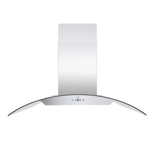 Kobe Range Hoods 30" Stainless Steel 600 CFM Ducted (Vented) Island Range Hood with Baffle Filter