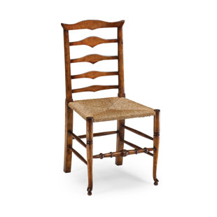 JONATHAN CHARLES FINE FURNITURE Country Farmhouse Ladder Back Solid Wood Dining Chair