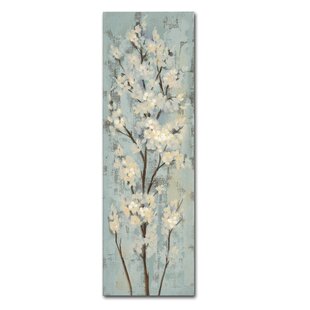 TRADEMARK FINE ART " Almond Branch I On Light Blue " by Silvia Vassileva