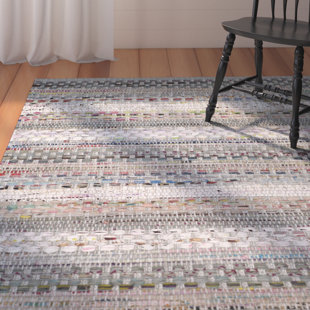 AUGUST GROVE® Vesey Hand Woven Cotton Striped Rug