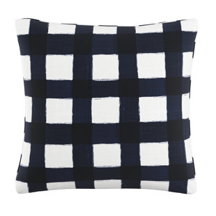 SKYLINE FURNITURE Plaid Cotton Throw Pillow