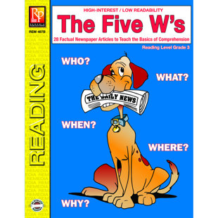 REMEDIA PUBLICATIONS The Five W's 3rd Grade Reading Level Book