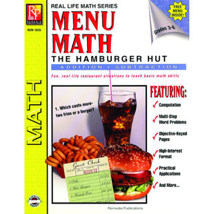 REMEDIA PUBLICATIONS Menu Math Hamburger Hut Book