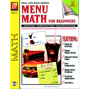 REMEDIA PUBLICATIONS Menu Math for Beginners Book